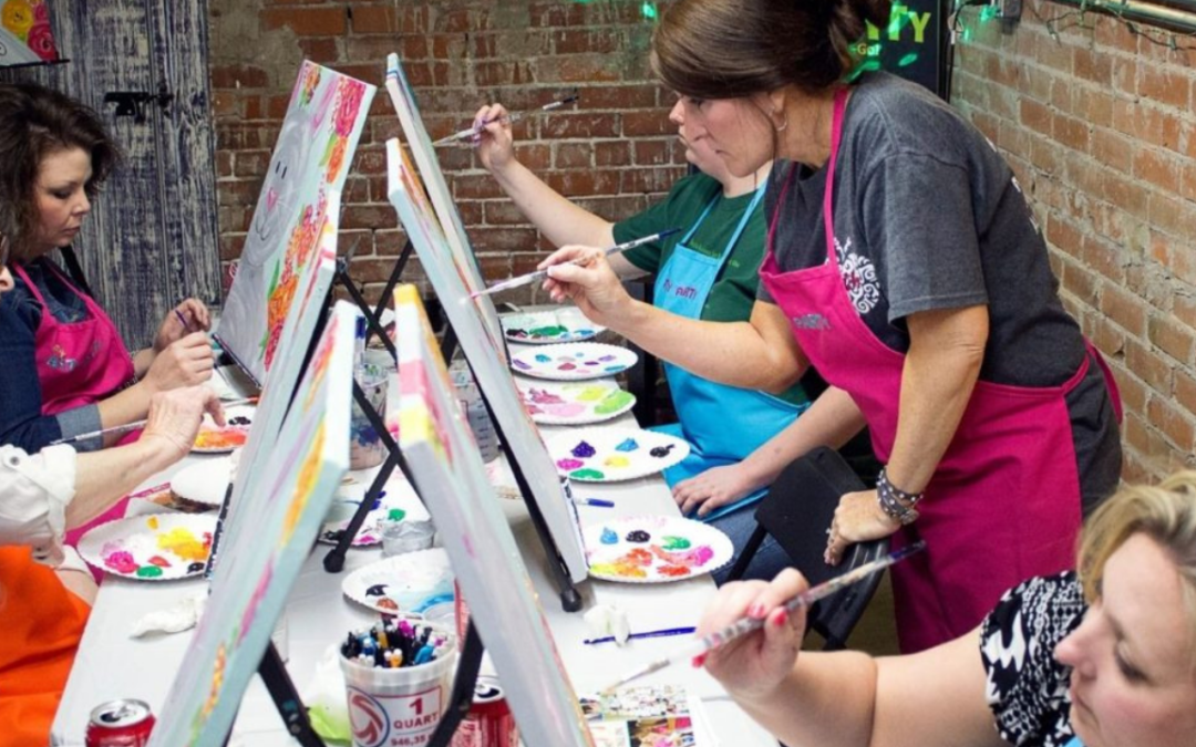 Girls Night In Paint And Sip Texas Art And Soul Create A Paint