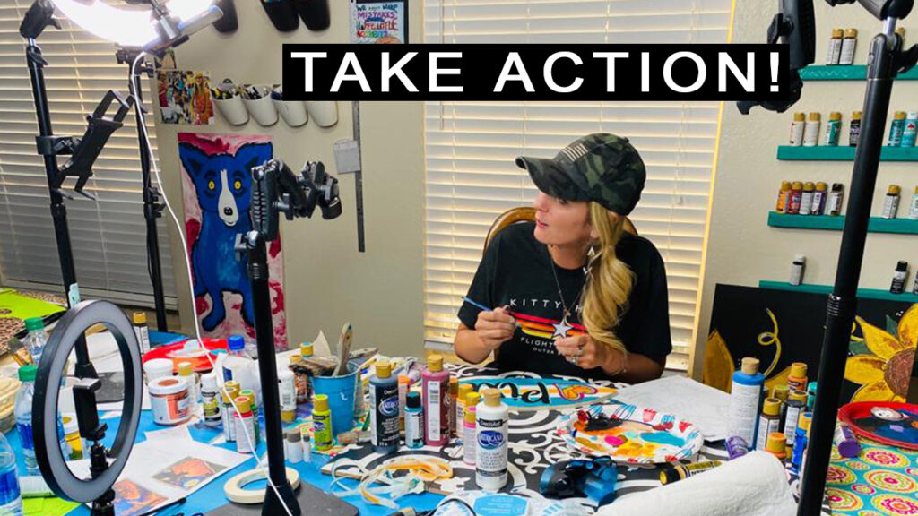 Take action and find your purpose after bankruptcy - paint parties, small business, bankruptcy stories.