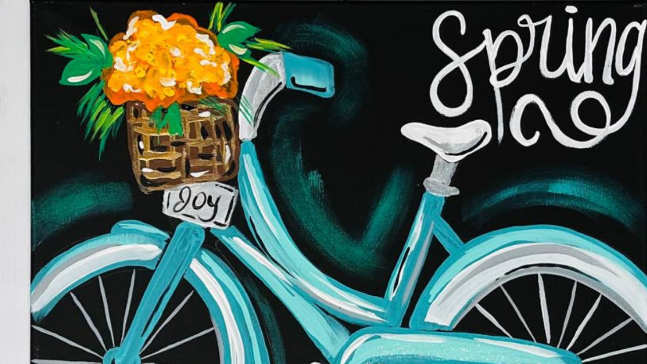 DIY Spring Bike Painting